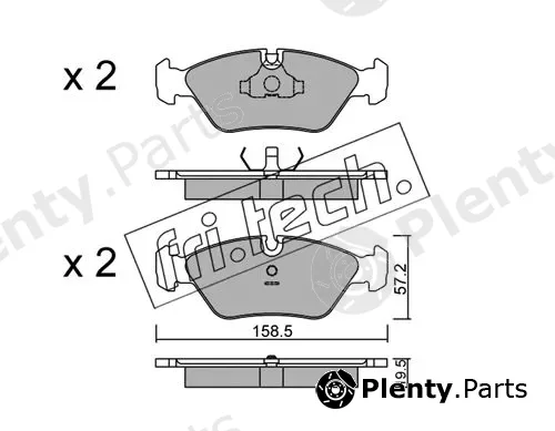 fri.tech. 093.0 — Brake Pad Set, disc brake