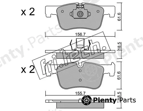 fri.tech. 976.0 — Brake Pad Set, disc brake