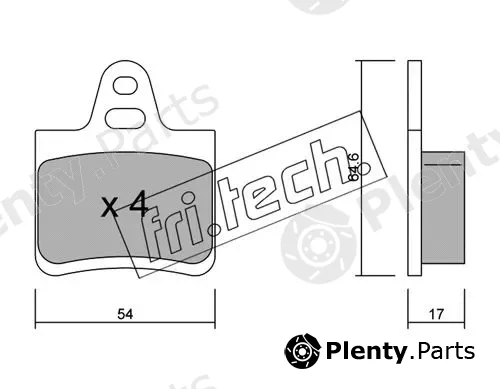 fri.tech. 293.0 — Brake Pad Set, disc brake