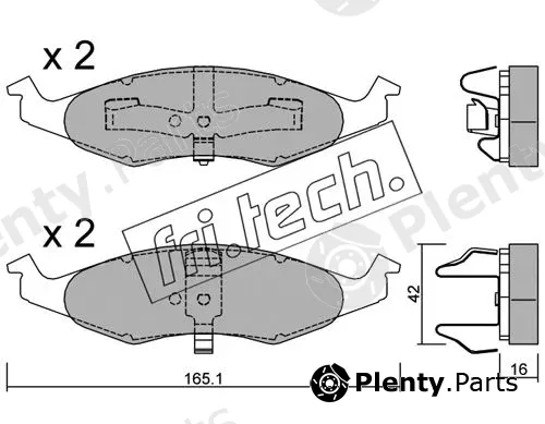 fri.tech. 729.0 — Brake Pad Set, disc brake