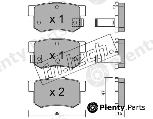 fri.tech. 176.0 — Brake Pad Set, disc brake