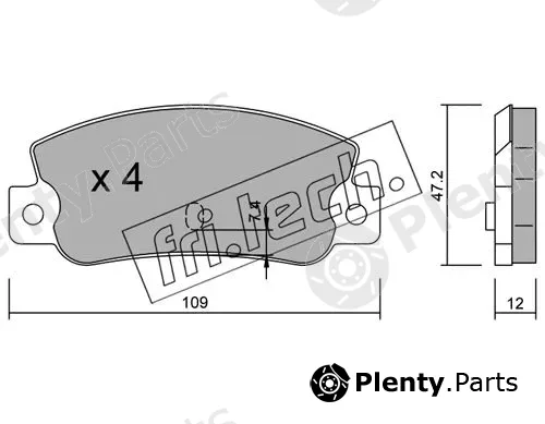 fri.tech. 037.0 — Brake Pad Set, disc brake