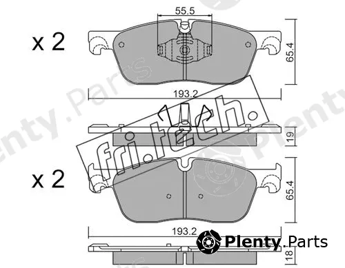 fri.tech. 1123.1 — Brake Pad Set, disc brake
