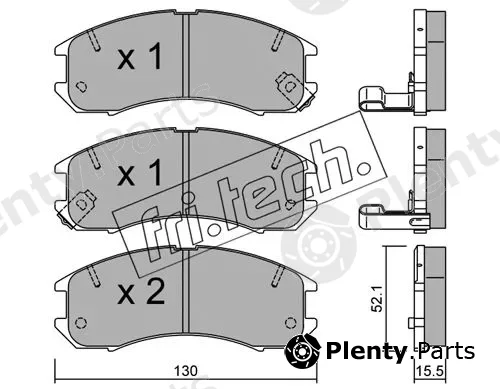 fri.tech. 070.0 — Brake Pad Set, disc brake