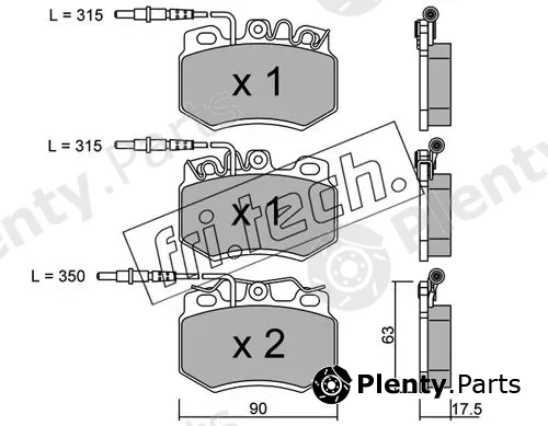 fri.tech. 051.2 — Brake Pad Set, disc brake