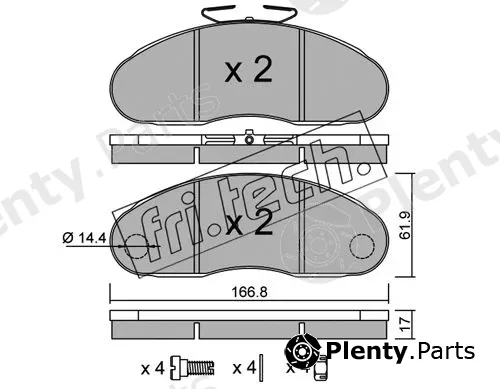 fri.tech. 113.1 — Brake Pad Set, disc brake