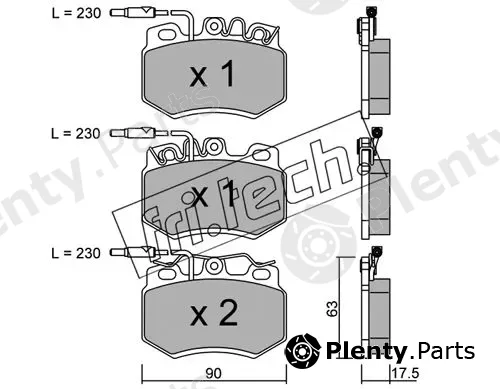 fri.tech. 051.0 — Brake Pad Set, disc brake