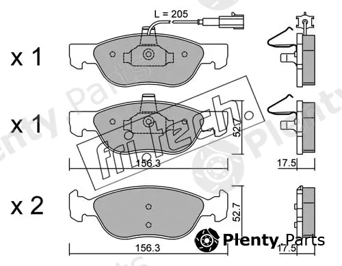 fri.tech. 084.0 — Brake Pad Set, disc brake