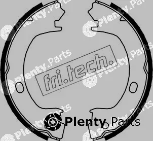 fri.tech. 1023.006 — Brake Shoe Set, parking brake