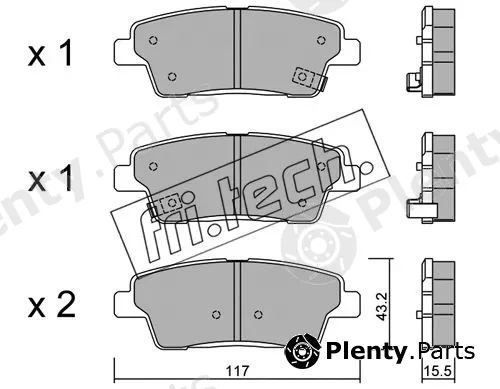 fri.tech. 1140.0 — Brake Pad Set, disc brake