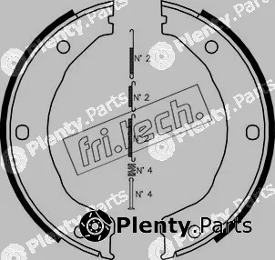 fri.tech. 1040.158K — Brake Shoe Set, parking brake