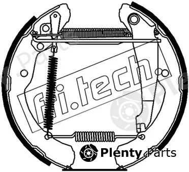 fri.tech. 16504 — Brake Shoe Set Kit premounted