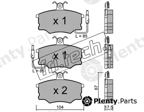 fri.tech. 055.0 — Brake Pad Set, disc brake