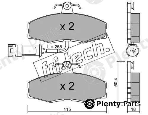 fri.tech. 041.1 — Brake Pad Set, disc brake