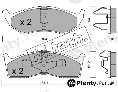 fri.tech. 365.1 — Brake Pad Set, disc brake