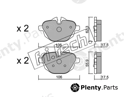 fri.tech. 938.0 — Brake Pad Set, disc brake