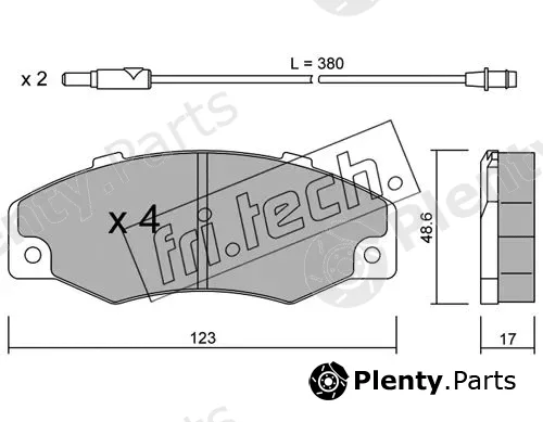 fri.tech. 098.0 — Brake Pad Set, disc brake