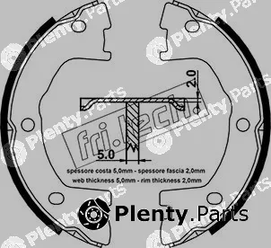 fri.tech. 1034.101 — Brake Shoe Set, parking brake