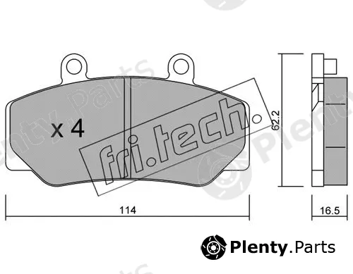 fri.tech. 077.0 — Brake Pad Set, disc brake