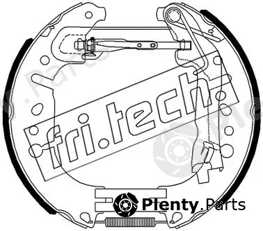 fri.tech. 16490 — Brake Shoe Set Kit premounted