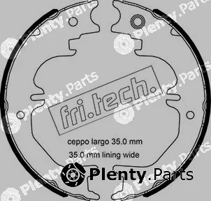 fri.tech. 1115.329 — Brake Shoe Set, parking brake