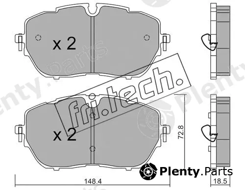 fri.tech. 1105.0 — Brake Pad Set, disc brake