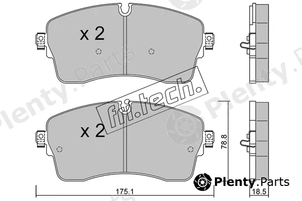 fri.tech. 1250.1 — Brake Pad Set, disc brake