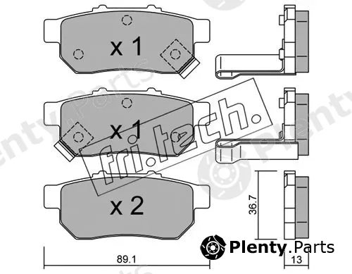 fri.tech. 179.1 — Brake Pad Set, disc brake