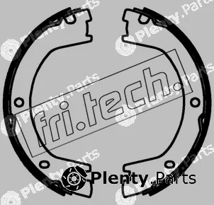 fri.tech. 1253.765 — Brake Shoe Set, parking brake