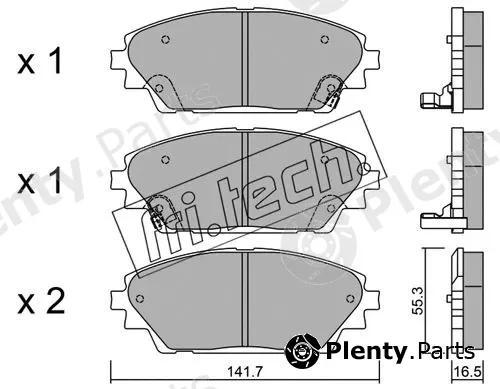 fri.tech. 1008.0 — Brake Pad Set, disc brake