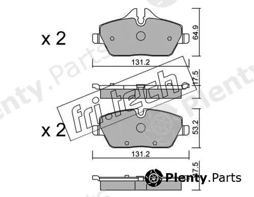 fri.tech. 680.0 — Brake Pad Set, disc brake
