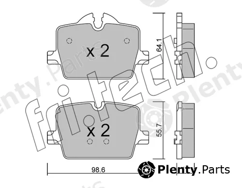 fri.tech. 1265.0 — Brake Pad Set, disc brake
