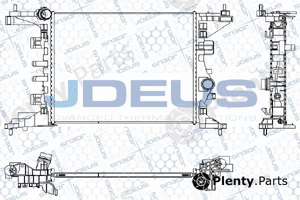 Jdeus M-0201360 — Radiator, engine cooling