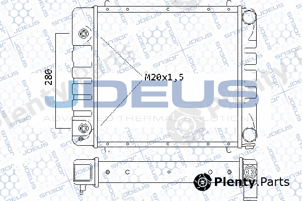 Jdeus 002M24 — Radiator, engine cooling