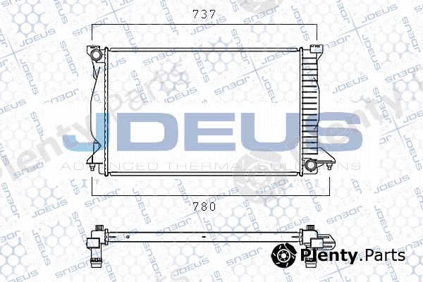 Jdeus M-0010120 — Radiator, engine cooling