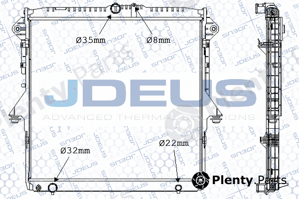 Jdeus 012M41 — Radiator, engine cooling