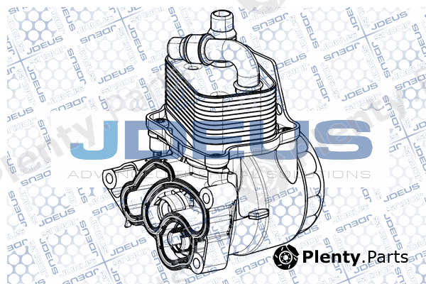 Jdeus M-4050660 — Oil Cooler, engine oil