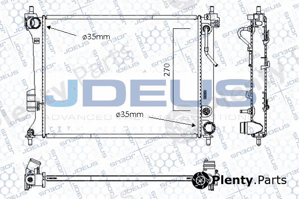 Jdeus 054M49 — Radiator, engine cooling
