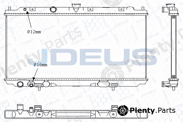 Jdeus M-0190280 — Radiator, engine cooling