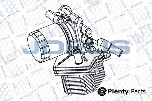 Jdeus M-4121160 — Oil Cooler, engine oil