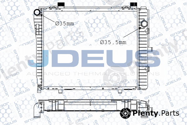 Jdeus 017M33 — Radiator, engine cooling