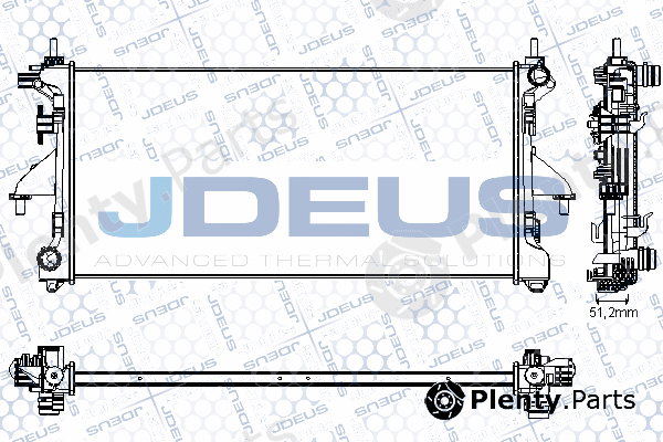 Jdeus RA0070220 — Radiator, engine cooling