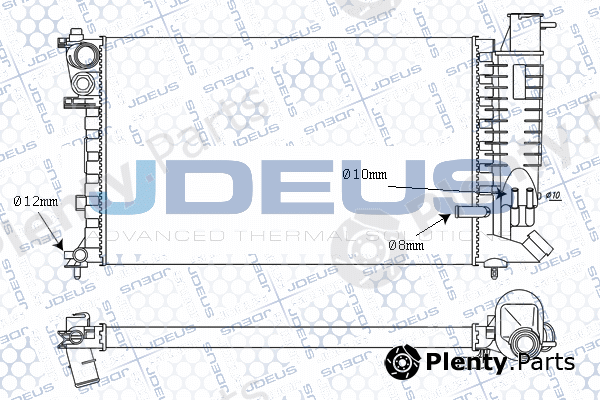 Jdeus M-021054A — Radiator, engine cooling