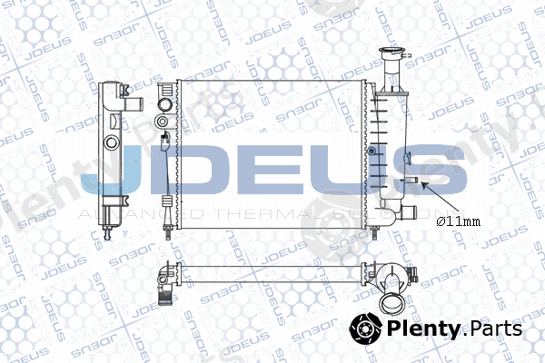 Jdeus M-0070340 — Radiator, engine cooling