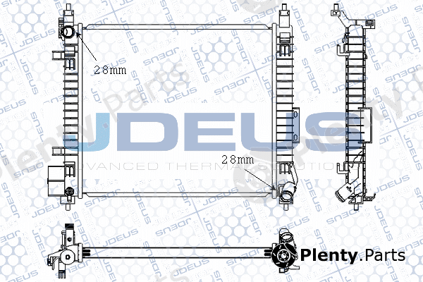 Jdeus M-0190350 — Radiator, engine cooling