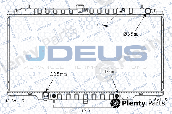 Jdeus M-019081A — Radiator, engine cooling