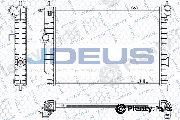 Jdeus RA0200450 — Radiator, engine cooling