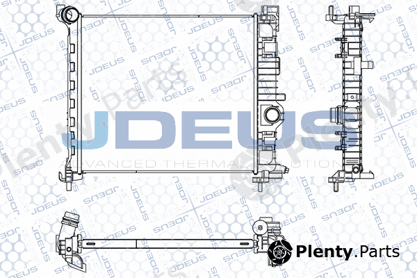 Jdeus M-0201260 — Radiator, engine cooling