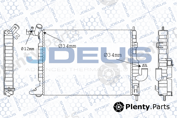 Jdeus 020M32A — Radiator, engine cooling
