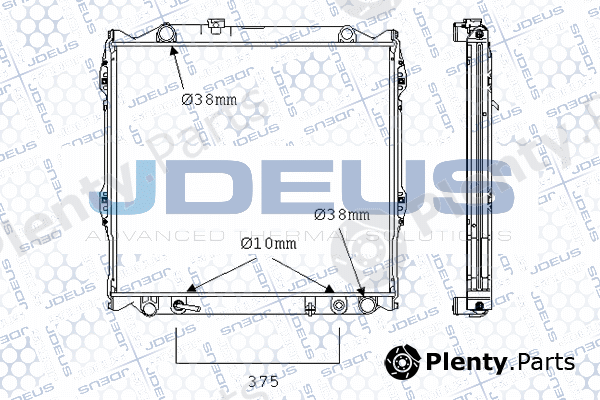 Jdeus M-0280990 — Radiator, engine cooling